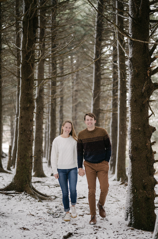 Jenni and I on Black Balsam Knob -- Blue Ridge Parkway